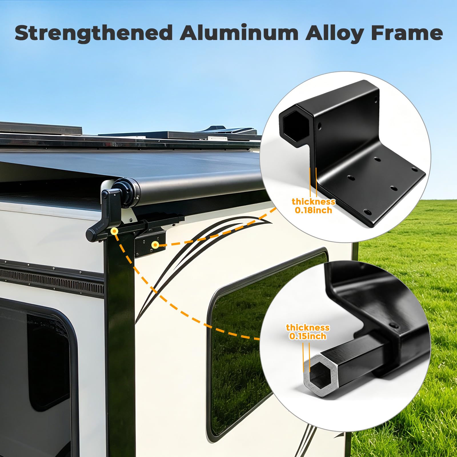 Slide Out Rv Deck Snapklik.com : SHADEPLUS RV Slide Out Awning Kit - Modular Camper Slide ...