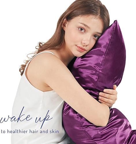 Miniatura 4 de Funda de almohada de satén para el cabello y la piel, reduce la irritación de la piel y el pelo encrespado, funda de satén para una comodidad