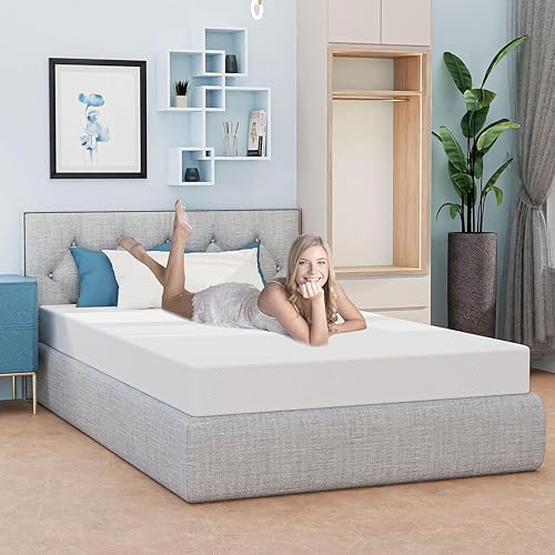 Miniatura 7 de Colchón individual XL de 6 pulgadas, colchón de espuma viscoelástica de gel, alivia la presión, espuma de gel refrescante, colchón individual en una