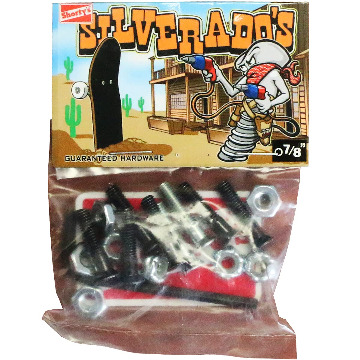 Shortys Skateboard Mounting Hardware, 7/8