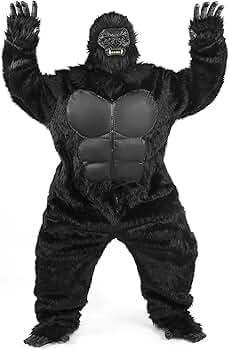 Amazon.com: Kofero Gorilla Costume Adult Men Unisex Deluxe Onesie