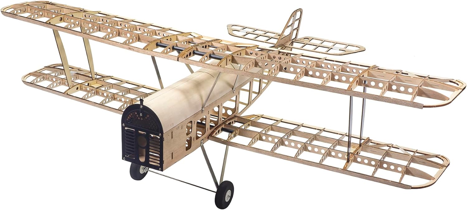 DWHobby S.E.5a Single seat Single Engine Biplane Fighter (Balsa&Ply) with a Wingspan of 1010M Assemble DIY KIT balsawood Remote-Controlled Aircraft (S4404B)