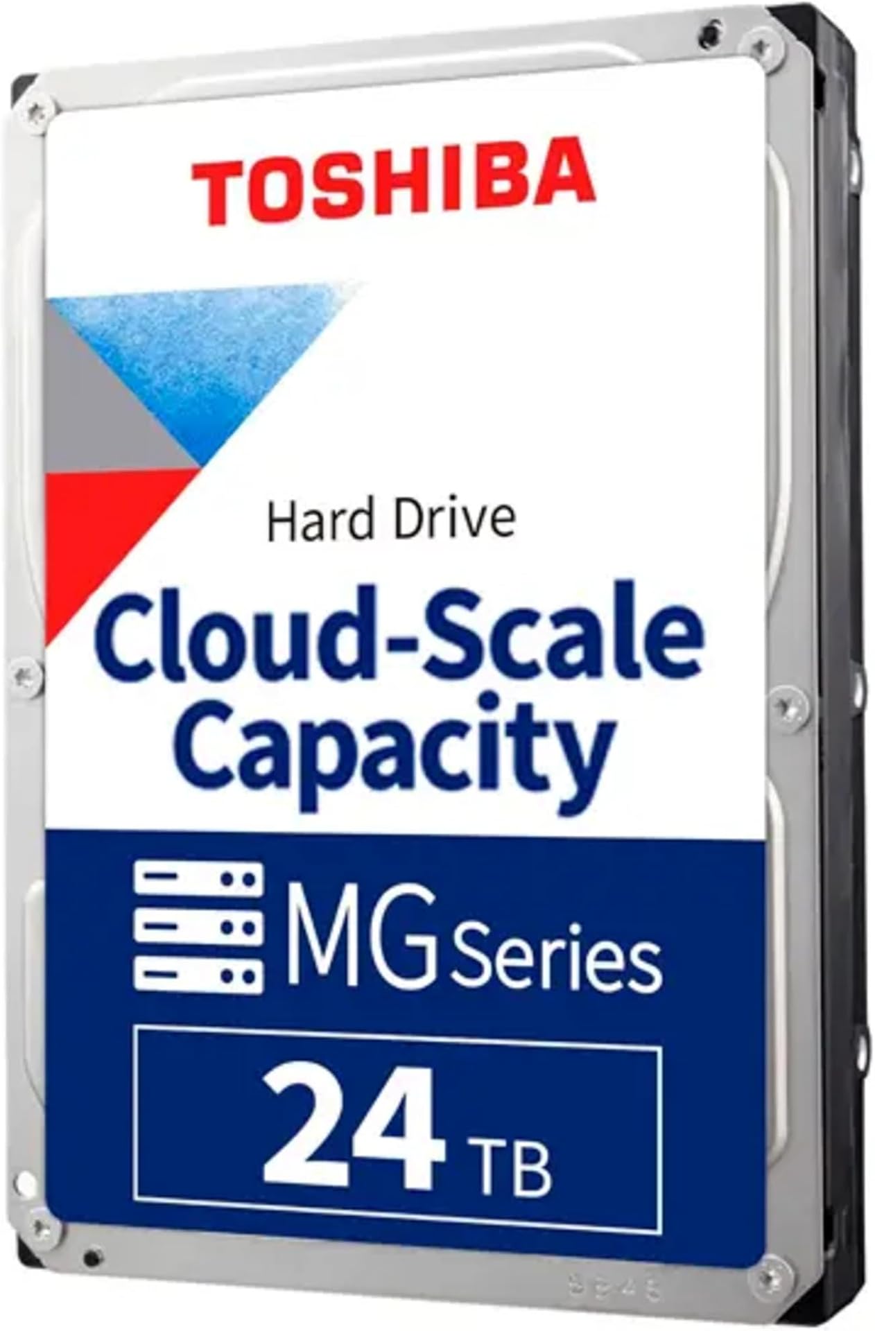 Toshiba MG Series 24TB Internal Enterprise Hard Drive, 3.5" SATA HDD, 7200 RPM, 24/7 Operation, For Server, Hyperscale, Cloud, 550TB/Year workload, 5yr Warranty (MG11ACA24TE)