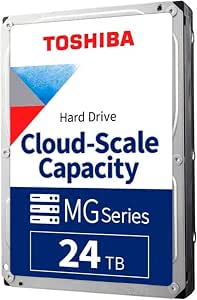 Toshiba 24TB 3.5" Internal Hard Drive, 7200 RPM, SATA III