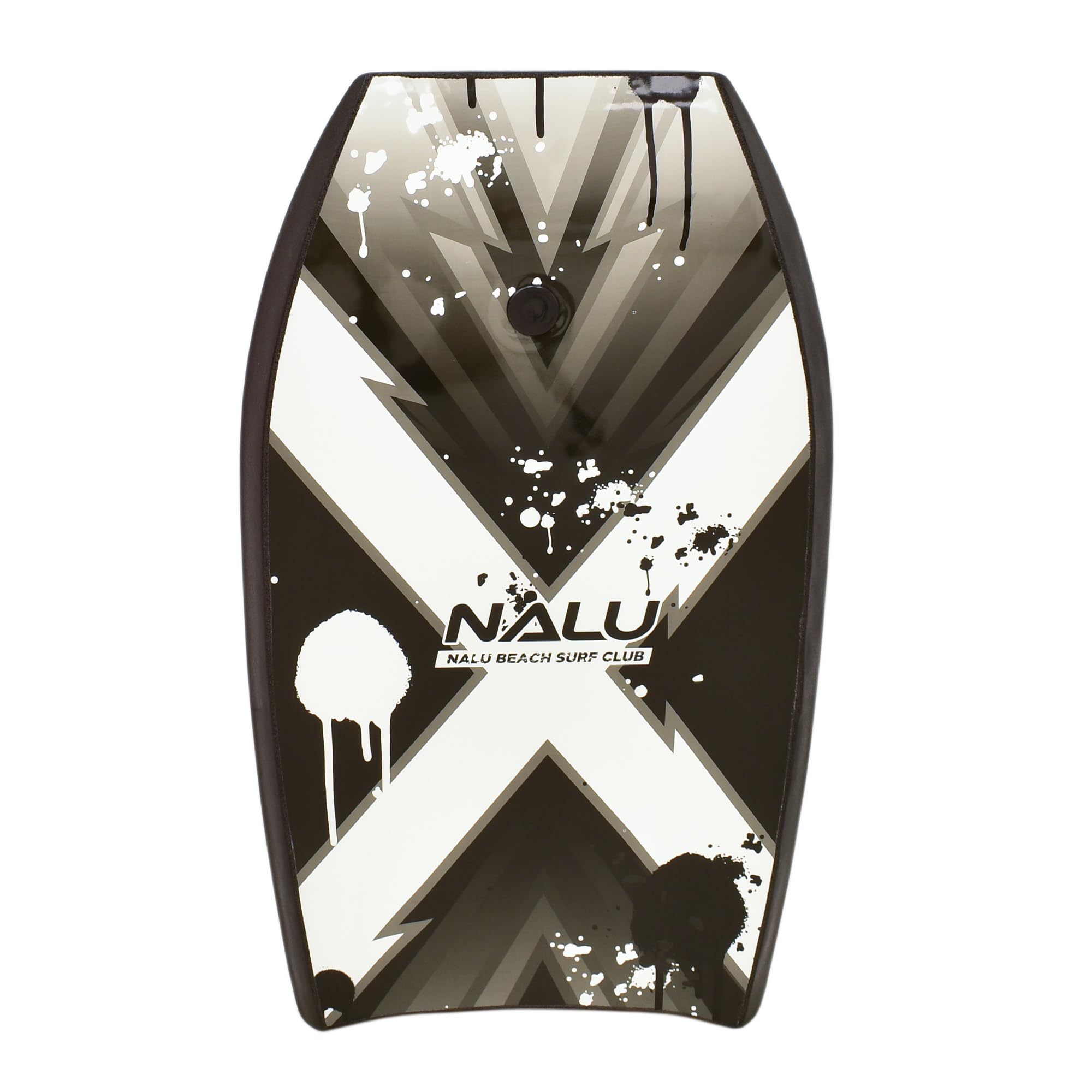 Nalu Bodyboard Cross Bodyboard en EPS avec laisse et bouchon Noir 104,1 cm