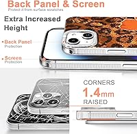 Vista 546 de I-MGAE-IN-AR - Funda diseñada para iPhone 12 y 12 Pro, diseño de mariposa plateada brillante, funda protectora de poliuretano termoplástico, suave