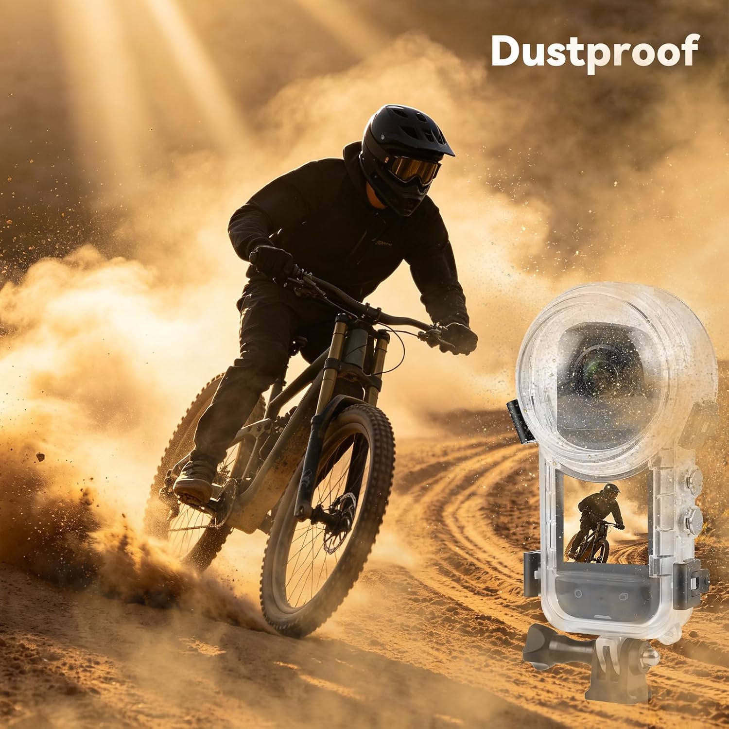 50m/164ft Invisible Dive Housing Case for Insta360 X3 | Waterproof Underwater Protective Shell, Clear Transparent Dive Cover with Bracket Accessories for Action Camera Photography
