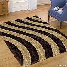 Tauhid Carpet Handwoven 3D Texture Super Soft Shag Area Rug Carpet 5x5 Squer feet Beige Brown.