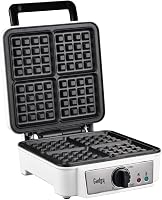 Gadgy Dupla Gofrisütő 1200W Fehér - 4 Gofri Készítésére Alkalmas Kompakt Gép 1