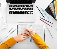 Vista 6 de 5 piezas de juego de bolígrafos de bola, bolígrafo metálico negro de tinta delgada, ligero y de escritura suave, para negocios, oficina, profesor