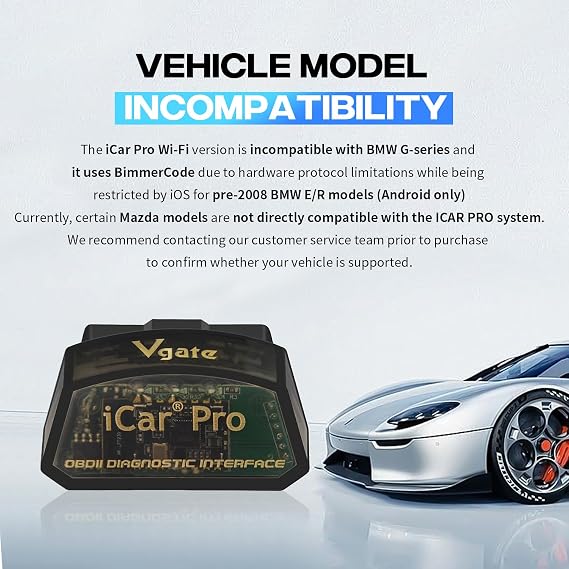 Vgate iCar Pro Wi-Fi ELM327 OBD2 OBDII Araba Otomatik Teşhis Tarayıcı Aracı Kontrol Motor Işık iOS iPhone/iPad/Android için Uyumlu Adaptörü Ile
