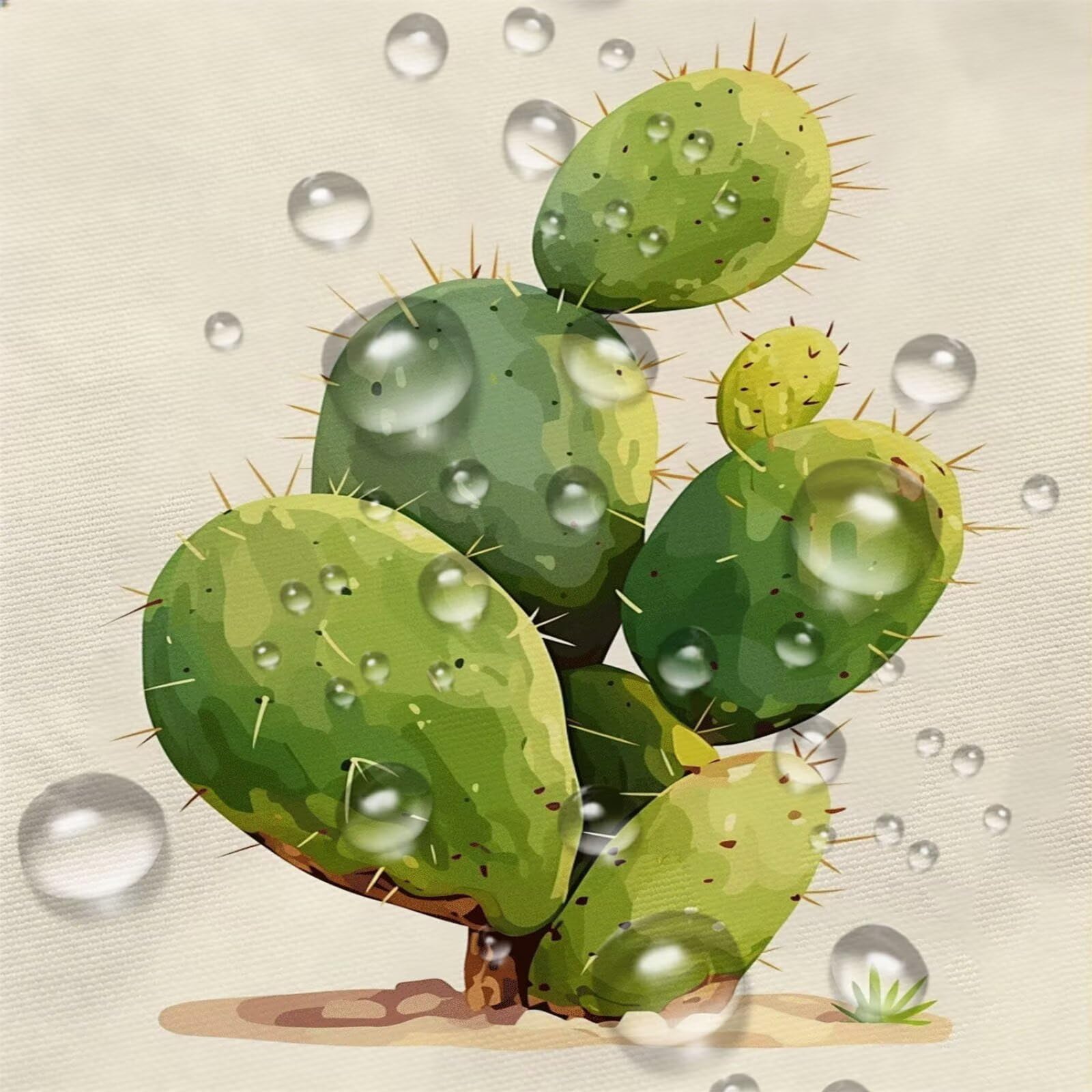 Générique Housse de Coussin Canapé Beige 30x50cm Exterieur Impermeable Cactus Taie d'oreiller Décoratif Aesthetic Housse Coussin Decoration pour Chambre Sofa Jardin Balcon Terrasse Lot de 2. T-3928
