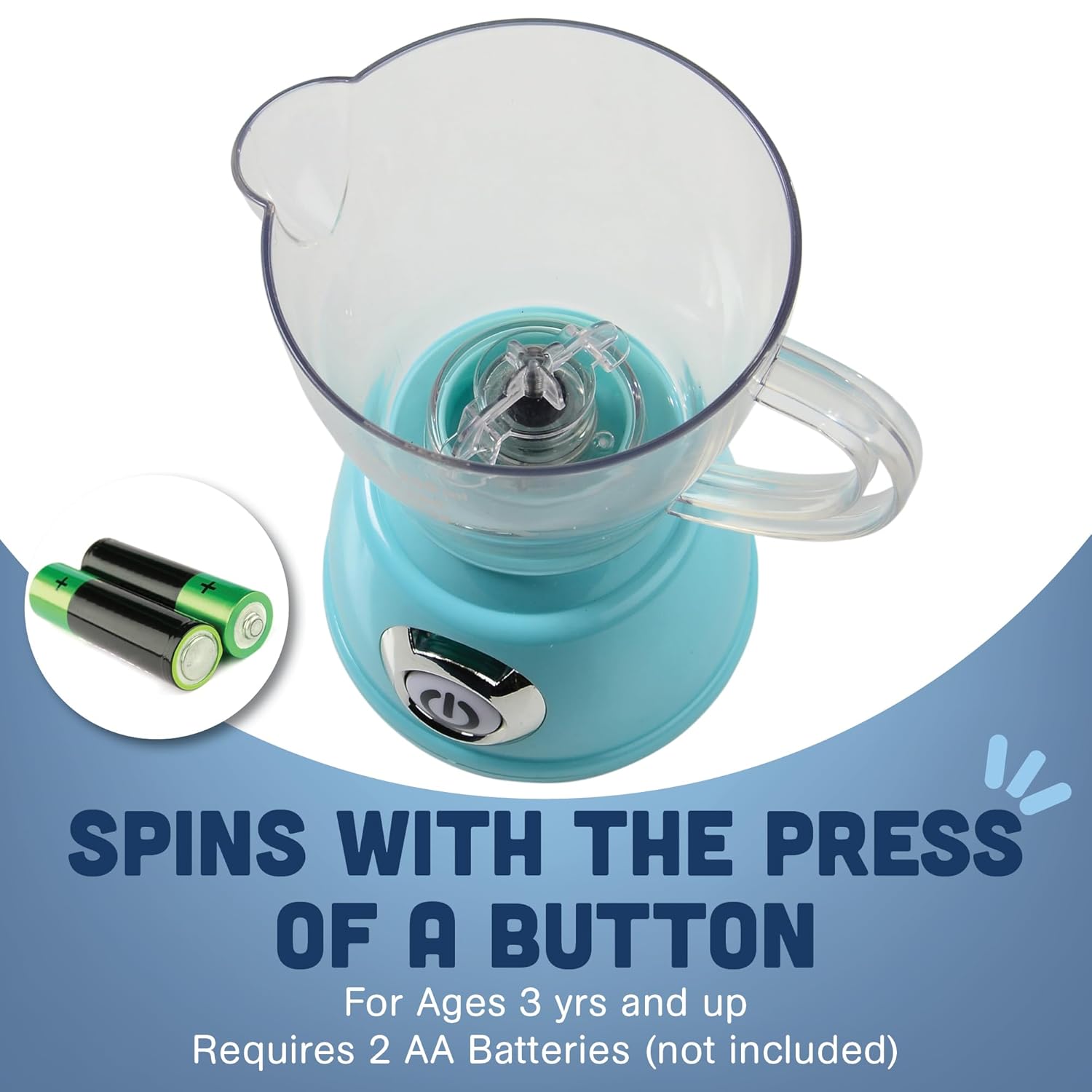 Constructive Playthings Toy Blender for Imaginative Play, Kitchen Appliances Learning Toy for Children Ages 3+