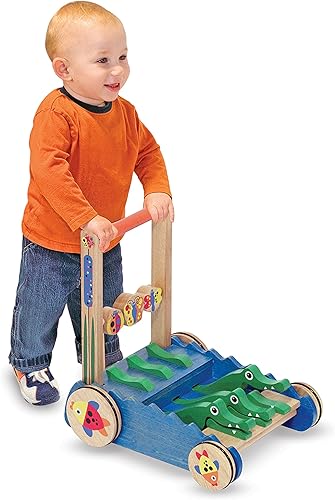Miniatura 7 de Juguete para empujar de cocodrilo Melissa  Doug Deluxe Chomp and Clack Estándar talla única  Multicolor
