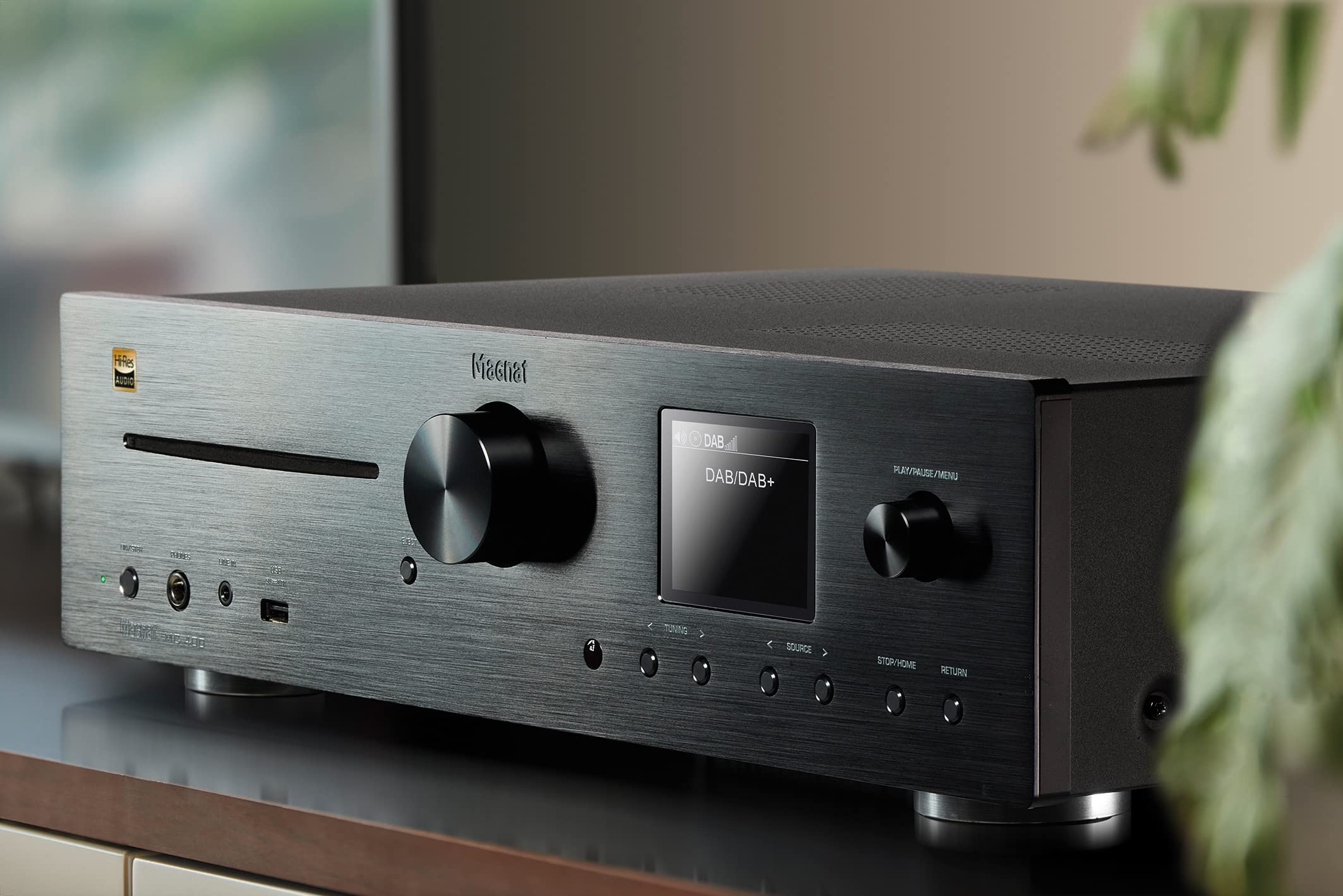 MC 400, Kompakter High-End Stereo Netzwerk/CD/DAB/FM-Receiver mit 200 Watt Maximal-Ausgangsleistung in Hi-Res Qualität