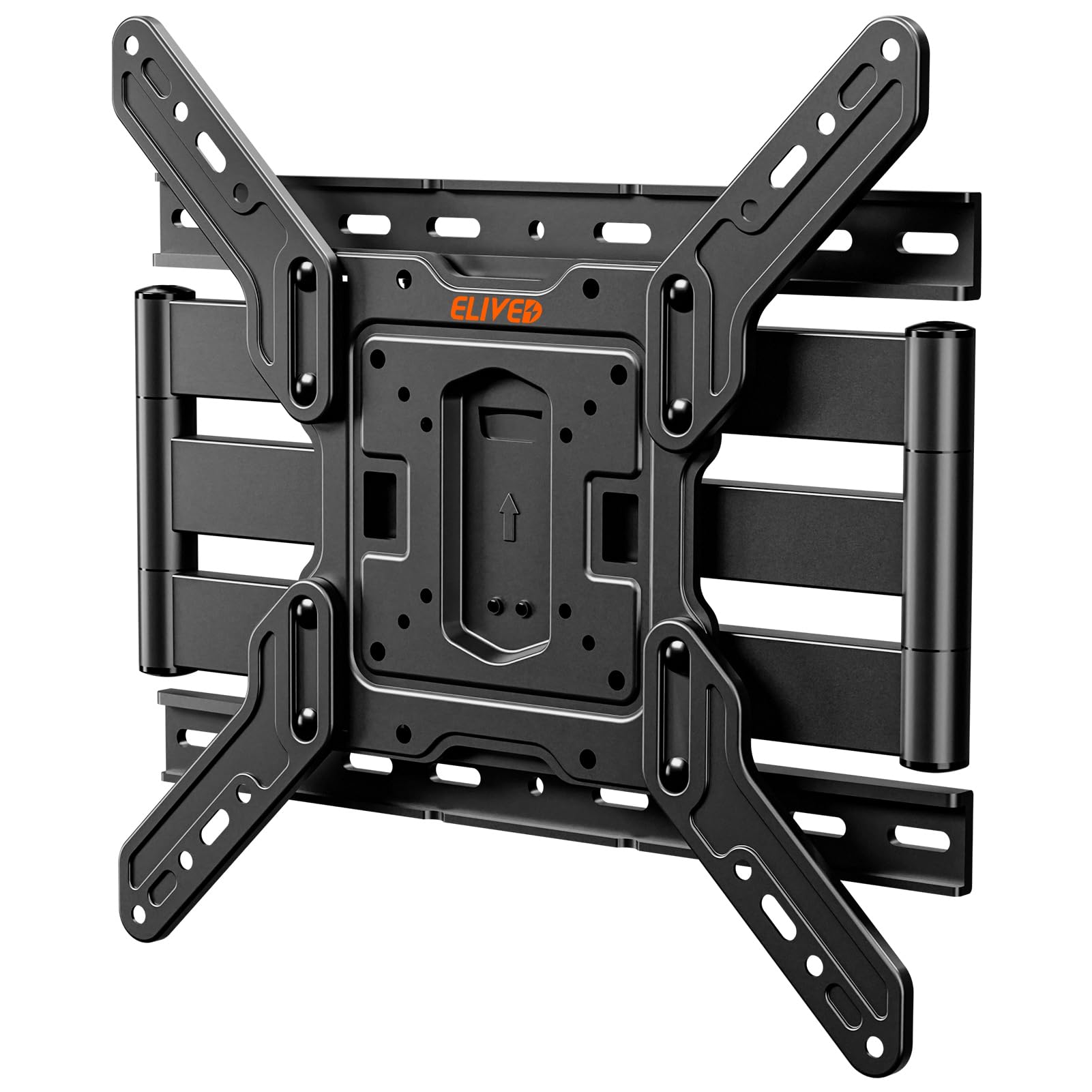 ELIVED Ultra Slim TV Wandhalterung für 26-60 Zoll Fernseher, Low Profile Wandhalterung TV schwenken und neigen, Max VESA 400x400mm, hält bis zu 40kg. Max 16“ Holzständer TV Halterung EV3033