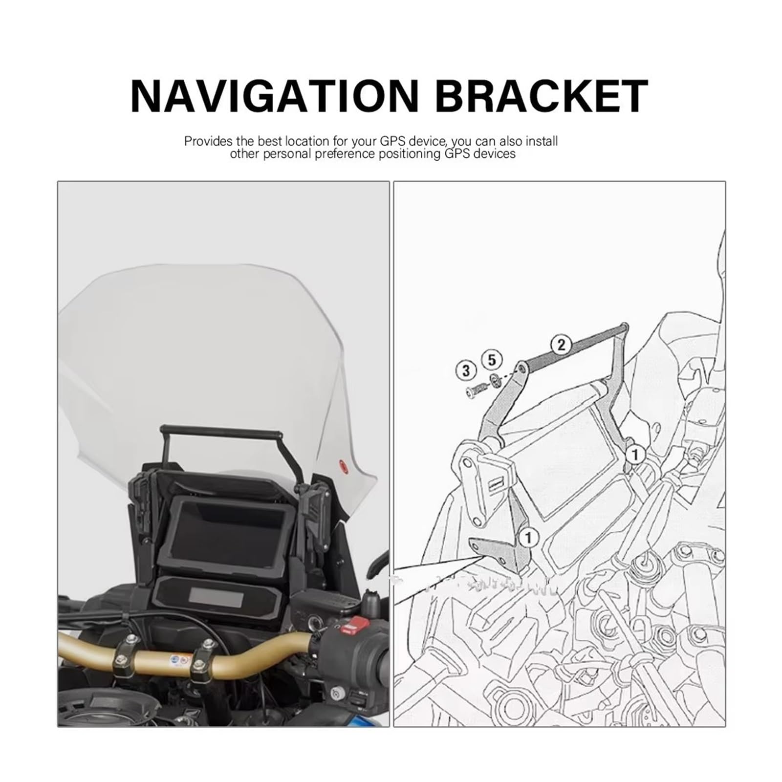 Porta Cellulare Moto Per L'Africa Per Twin Supporto Navigatore GPS