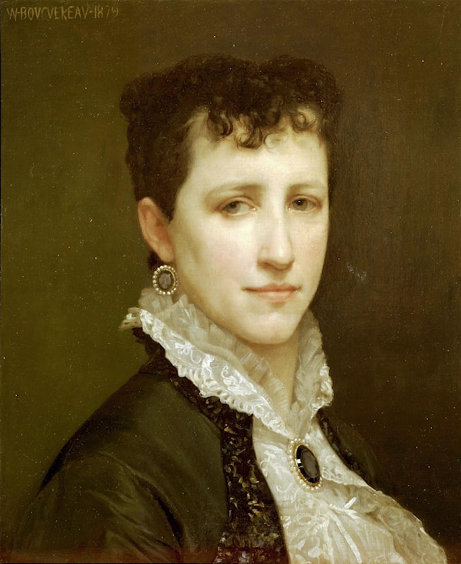 Tableau abstrait de Elizabeth Gardner par William Adolphe Bouguereau - 5