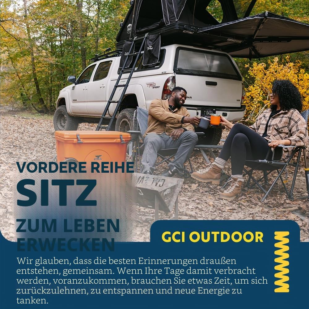 GCI Outdoor Kickback Rocker – Faltbarer Campingstuhl mit Schaukelfunktion