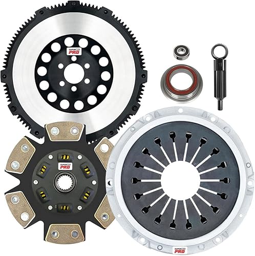 ClutchMax PRO Performance Stage 3 - Kit de embrague con volante Chromoly compatible con Toyota Supra Turbo 3.0L 7M-GTE de 5 velocidades R154 MK3