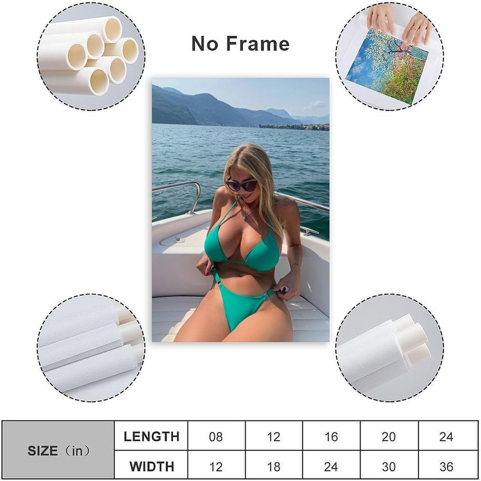 Maria Arreghini Sexy Model Art Poster 4Wall Poster Art Canvas Printing  Living Room Office Bedroom Aesthetic Poster 08x12inch(20x30cm)  Unframe-style : Amazon.ca: Home