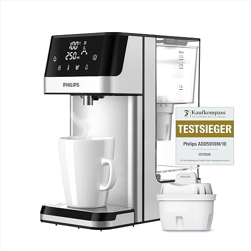 Philips 3100 Series Distributeur d’eau Chaude avec Filtration Taste+, Eau Chaude Filtrée en Quelques Secondes, Réduit le Chlore et le Calcaire, Aucune Installation Nécessaire - 1