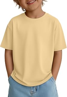 Toddler Boys Short Sleeve Top | Comfort, Baby Boy, Basic, Plain Color, Toddler Boys Tshirts, Crew Neck, Summer, Cotton, Soft, Breathable