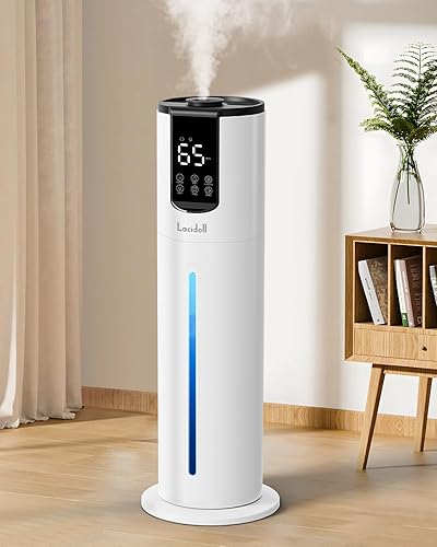 Miniatura 9 de Humidificadores de 8L para dormitorio, humidificadores de habitación grande de hasta 500 pies cuadrados, humidificador fácil de limpiar con piezas