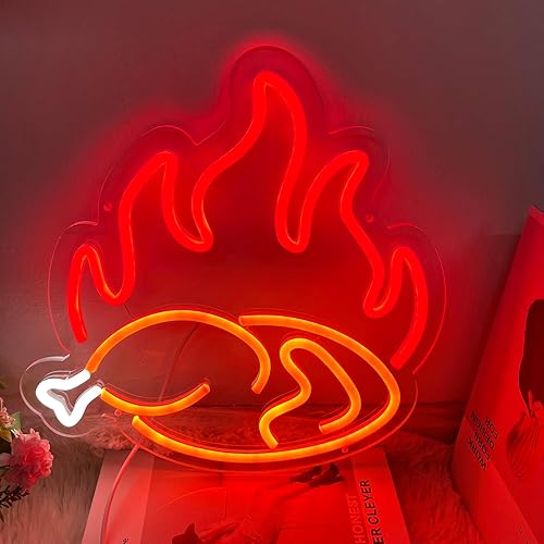 Miniatura 3 de Letrero de neón de pollo asado, tienda de pollo, restaurante con decoración de llama, letrero de neón LED personalizado, arte para sala de estar,