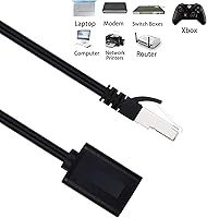 Vista 5 de Cable de extensión Ethernet de 15 pies, cable de conexión de red blindado Cat6, cables RJ45 blindados macho a hembra