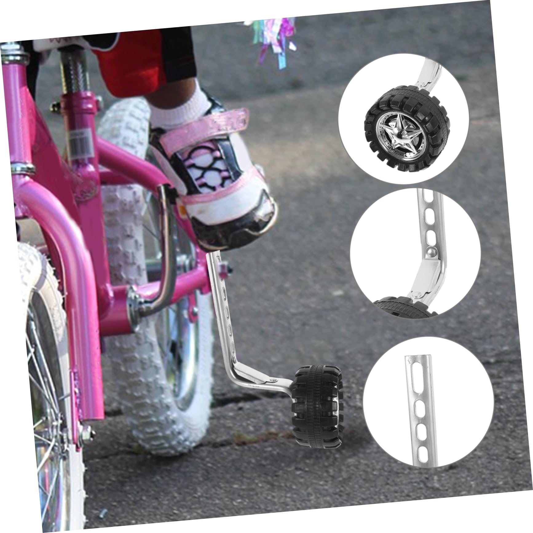 KOMBIUDA Ruedas Auxiliares Ruedines para Bicicleta Estabilizadoras Equilibrio Material Resistente para Principiantes