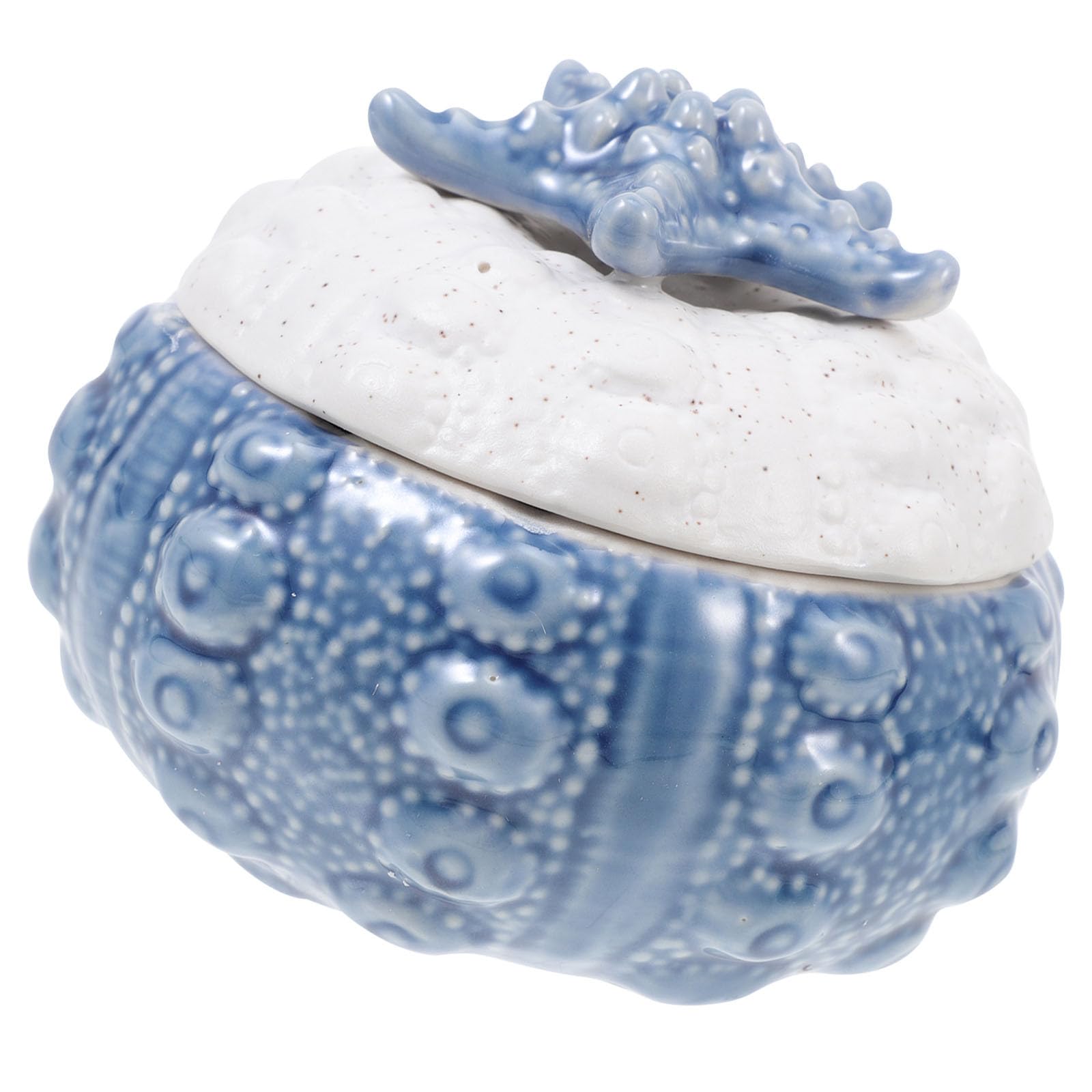 Pot de rangement en céramique bleu : l'élégance océanique pour vos bijoux