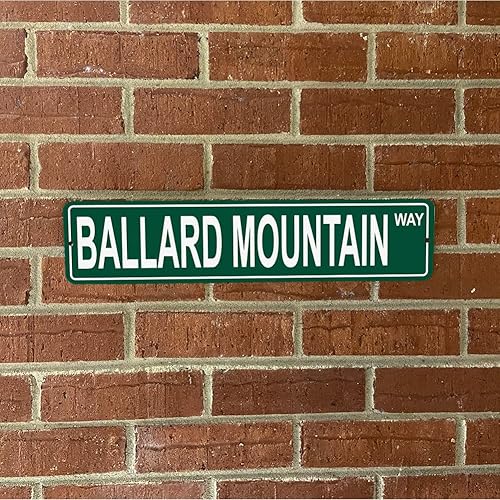 Miniatura 2 de Montañas de Virginia Occidental Elige tu Montaña CompatibleReemplazo para Ballard Mountain Estados Unidos Montaña de Aluminio Metallata Señal de