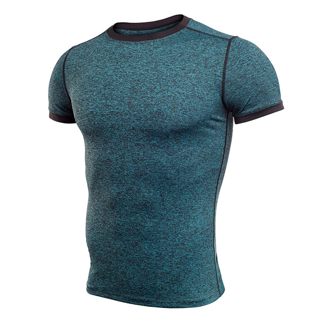 Męska koszulka kompresyjna bielizna fitness, chłonna koszulka kompresyjna, t-shirt z czaszką, bielizna funkcyjna