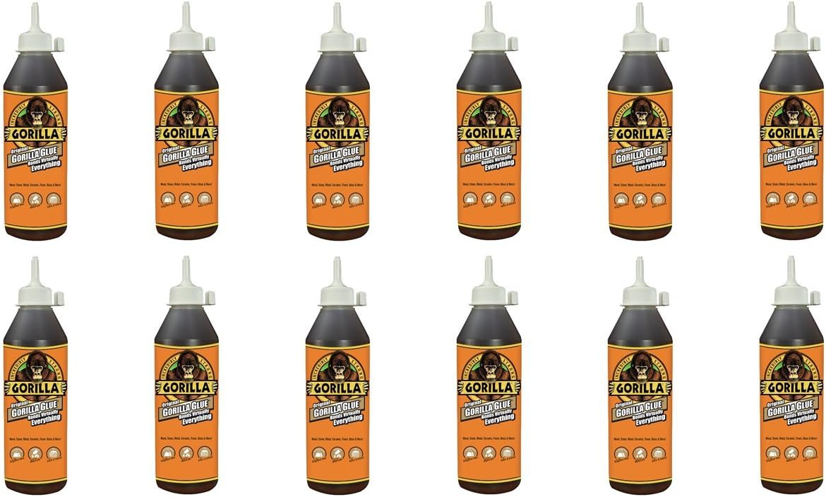 Gorilla Original Waterproof Polyurethane Glue, 18 ounce Bottle, Brown