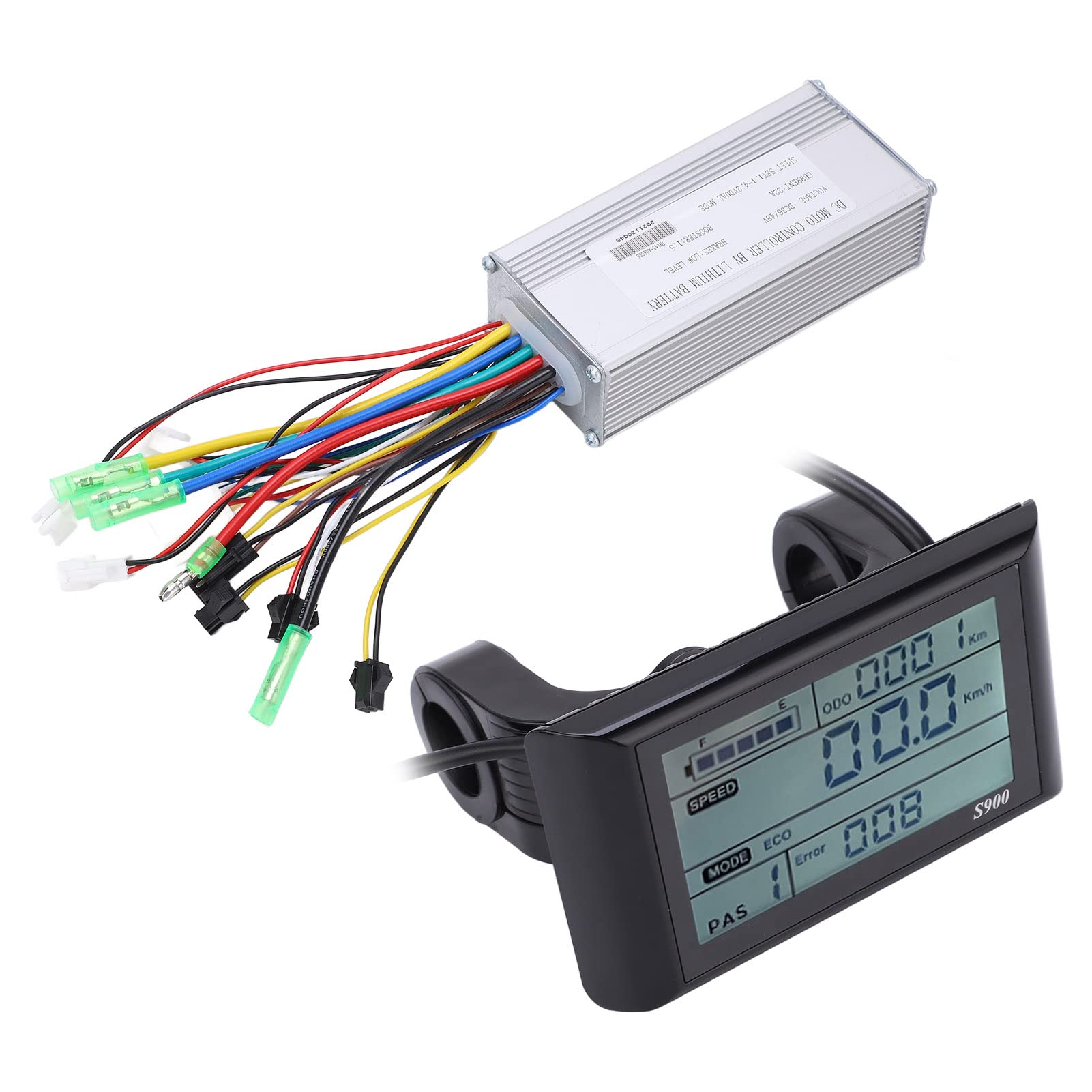 Zestaw KontroleróW Bezszczotek Elektrycznych z 9 MOSFET -LCD Wyświetlacz -łatwy do Zainstalowania i Użycia dla SilnikóW 500 W 750W -przydatne dla Cykli