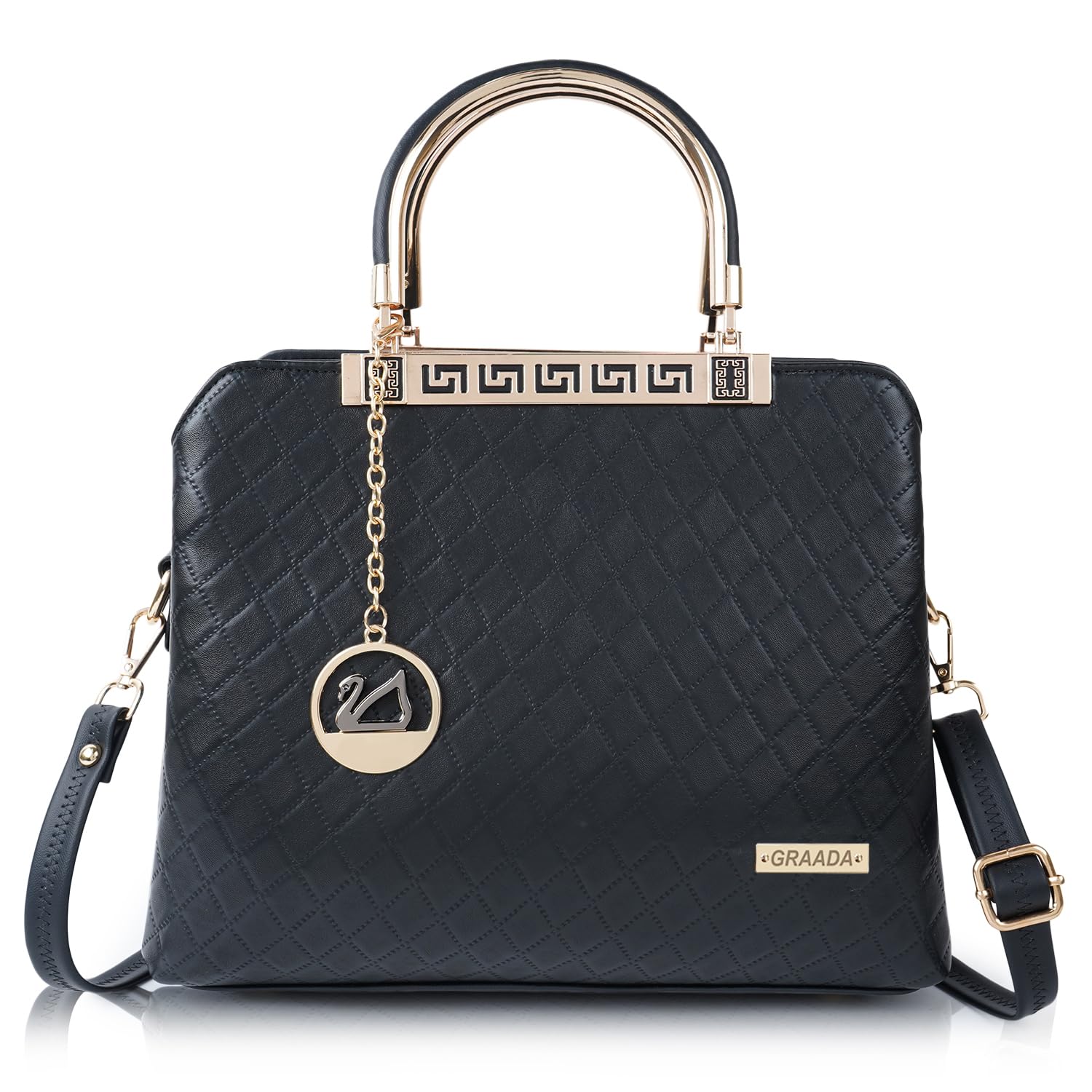 GRAADA Synthetic Leather Casual Classy Design Shoulder Travel Office Crossbody Handbag For Women, Black (B0CRVXTKV4) Amazon Price History, Amazon Price Tracker