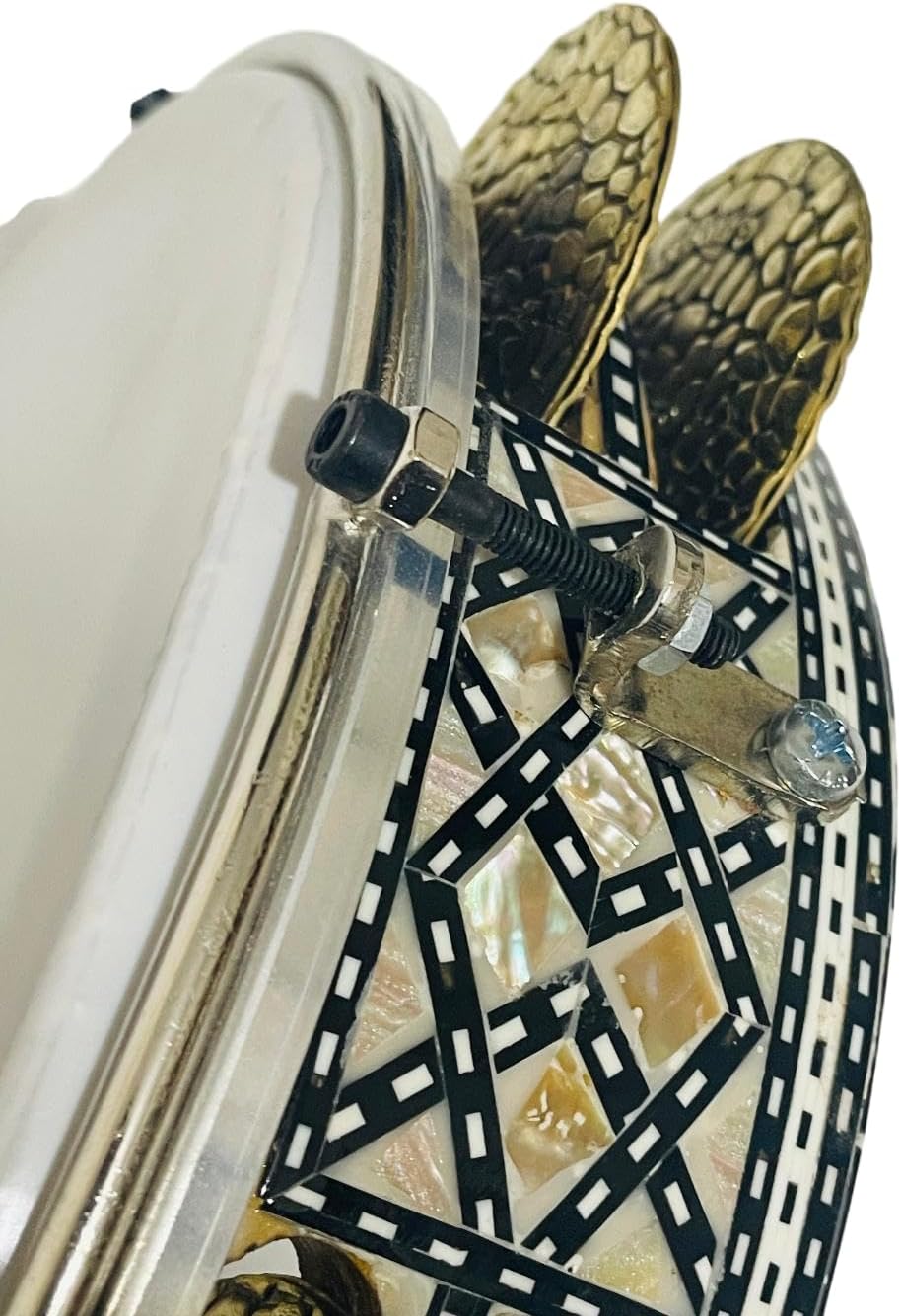 professional Riq, Tambourine Mosaic inlaid mother of pearl
