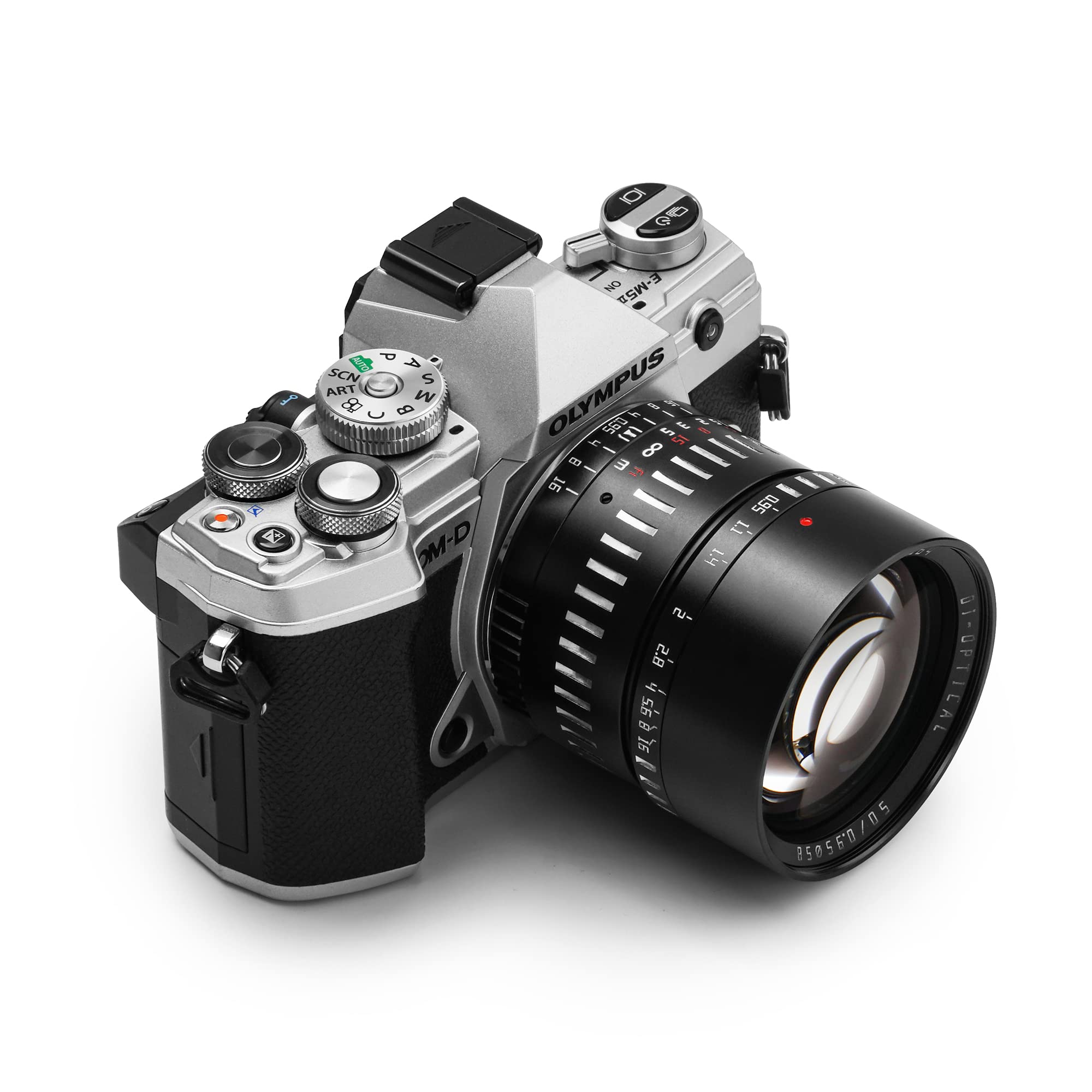 TTARTISAN 50mm F0.95 APS-C Objectif d'appareil Photo à Grande Ouverture Manuelle pour Prise de Vue de Nuit Portrait Bokeh Compatible avec Monture M43
