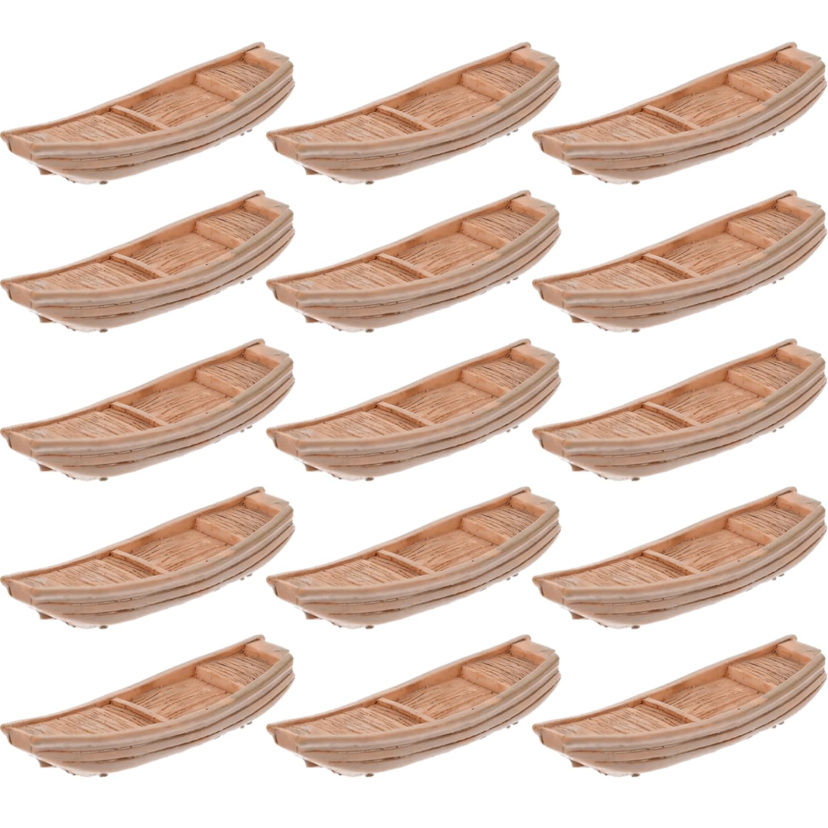 Pesoncarl 15Pcs Miniature Fishing Boat Model Realistic Desktop Landscape Resin Mini Boat Decor for Home Desk Ornaments and DIY Crafts Decoration, Toys