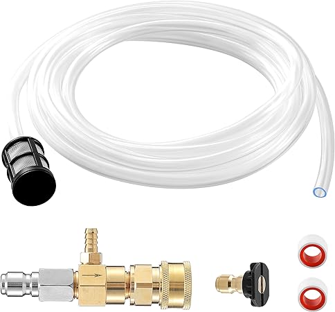 JOEJET Downstream Injector for Pressure Washer, Fixed Chemical Injector Kit