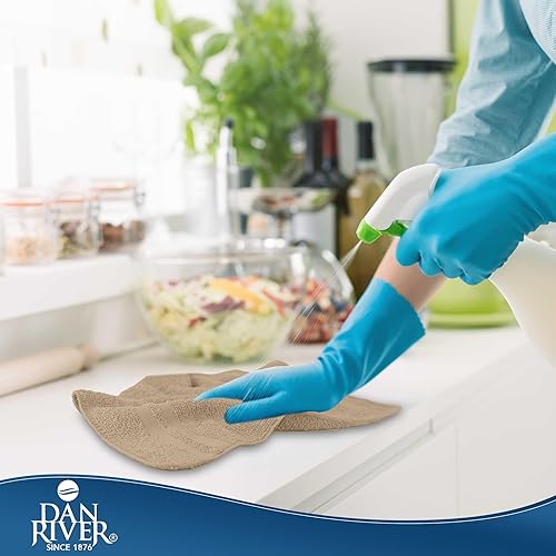 Miniatura 130 de DAN RIVER Juego de 4 toallas de baño, 27 x 54 pulgadas, 100% algodón, más grandes y ligeras, de secado rápido, súper suaves y absorbentes, toallas