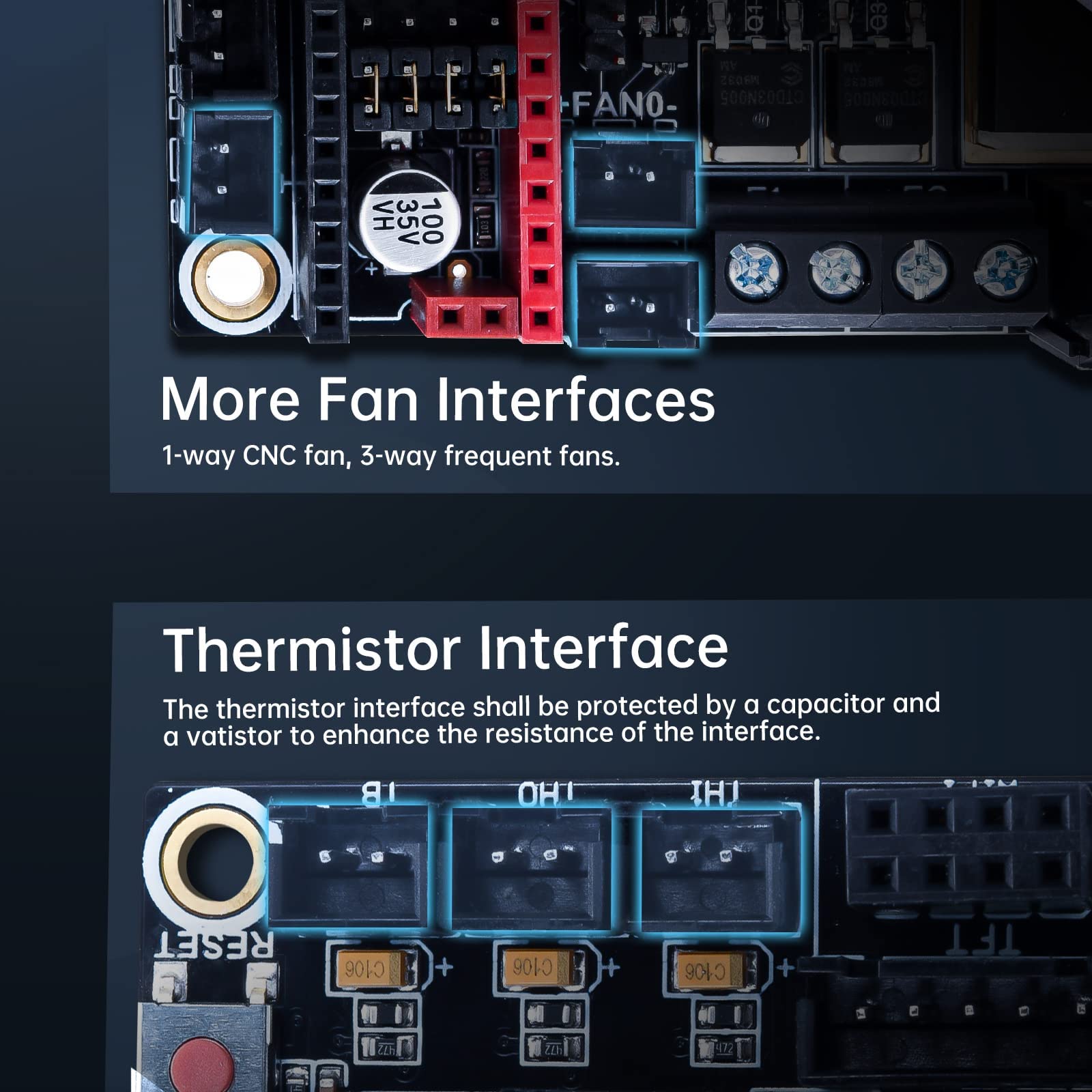 BIGTRETECH SKR V1.4 Turbo 32bit scheda controller per stampante 3D compatibile con 12864LCD/TFT24 supporto 8825/TMC2208/Tmc2130