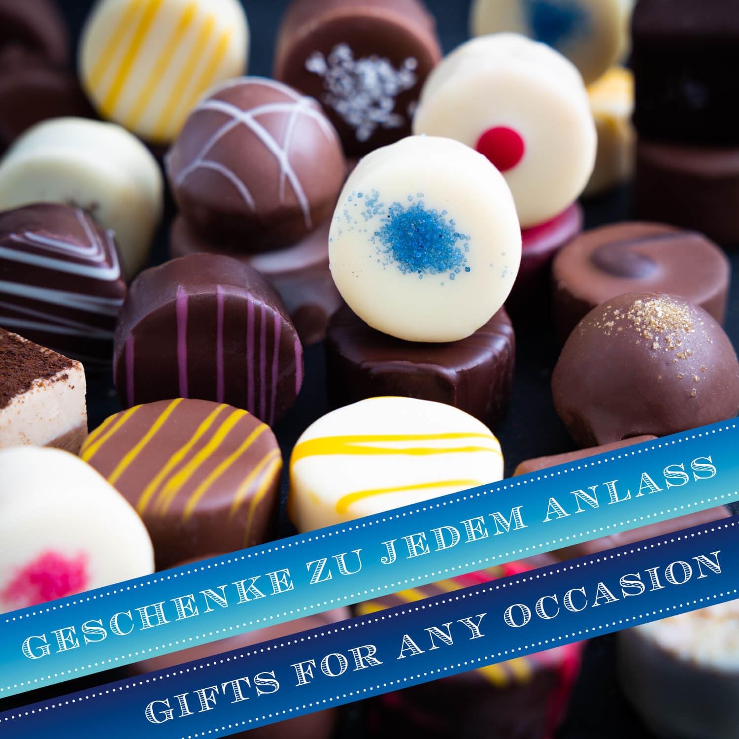Hallingers Genuss Manufaktur Pralinen Geburtstagsgeschenk - ohne Alkohol, handmade aus Confiserie-Edelkakao in wertiger XXL-Geschenkbox "Happy Birthday", Geschenke für Frauen Männer