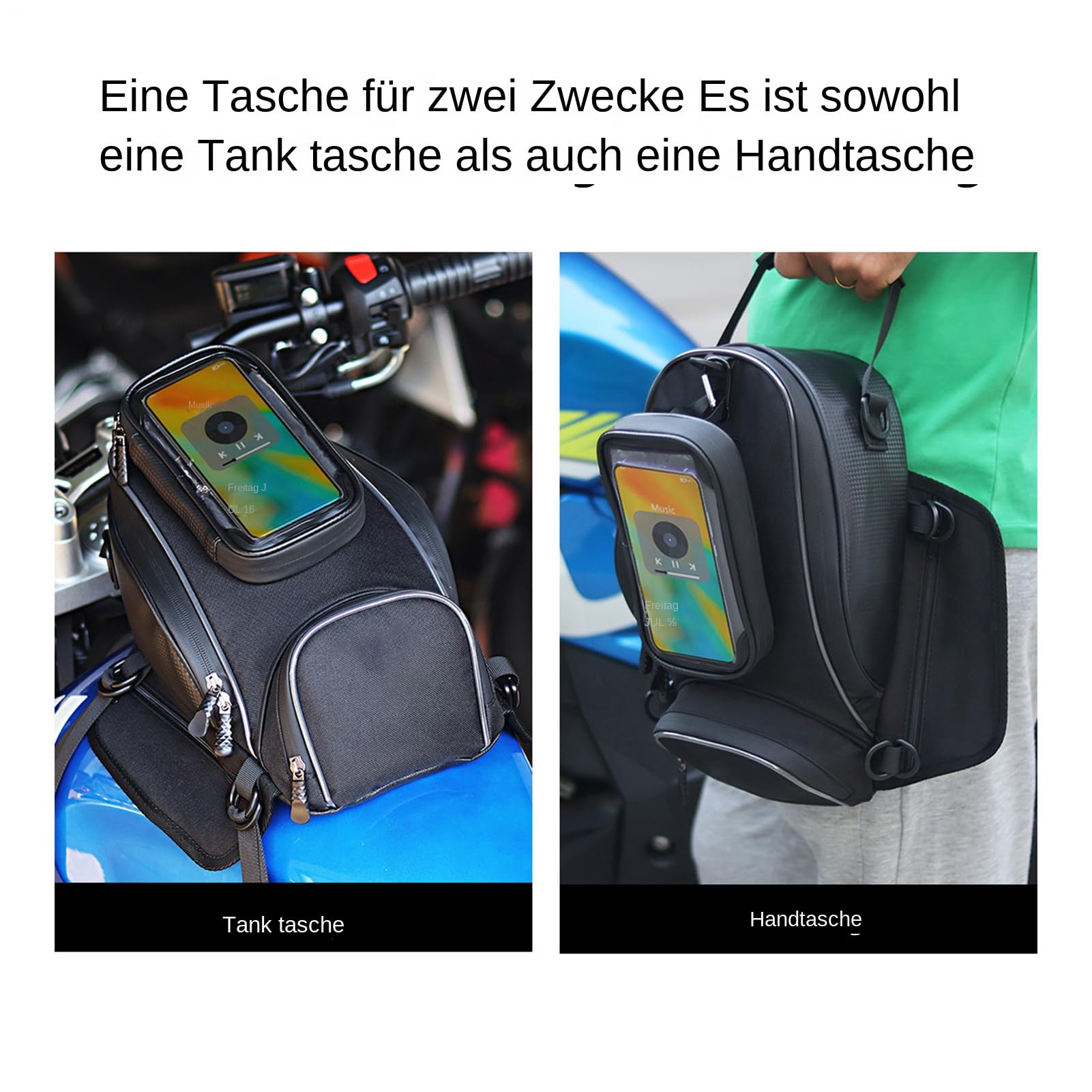Sakwa Motocyklowa Magnetyczna Wodoodporna Sakwa Na Bak Motocyklowy