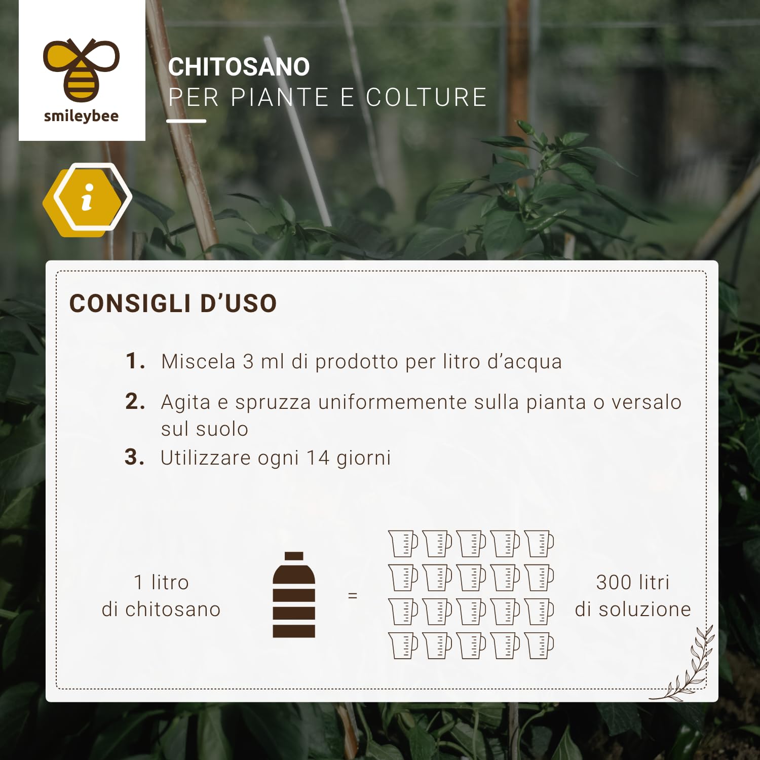 Chito Shield Attivatore Biostimonlante delle Difese Endogene della Pianta - 1 Litro'