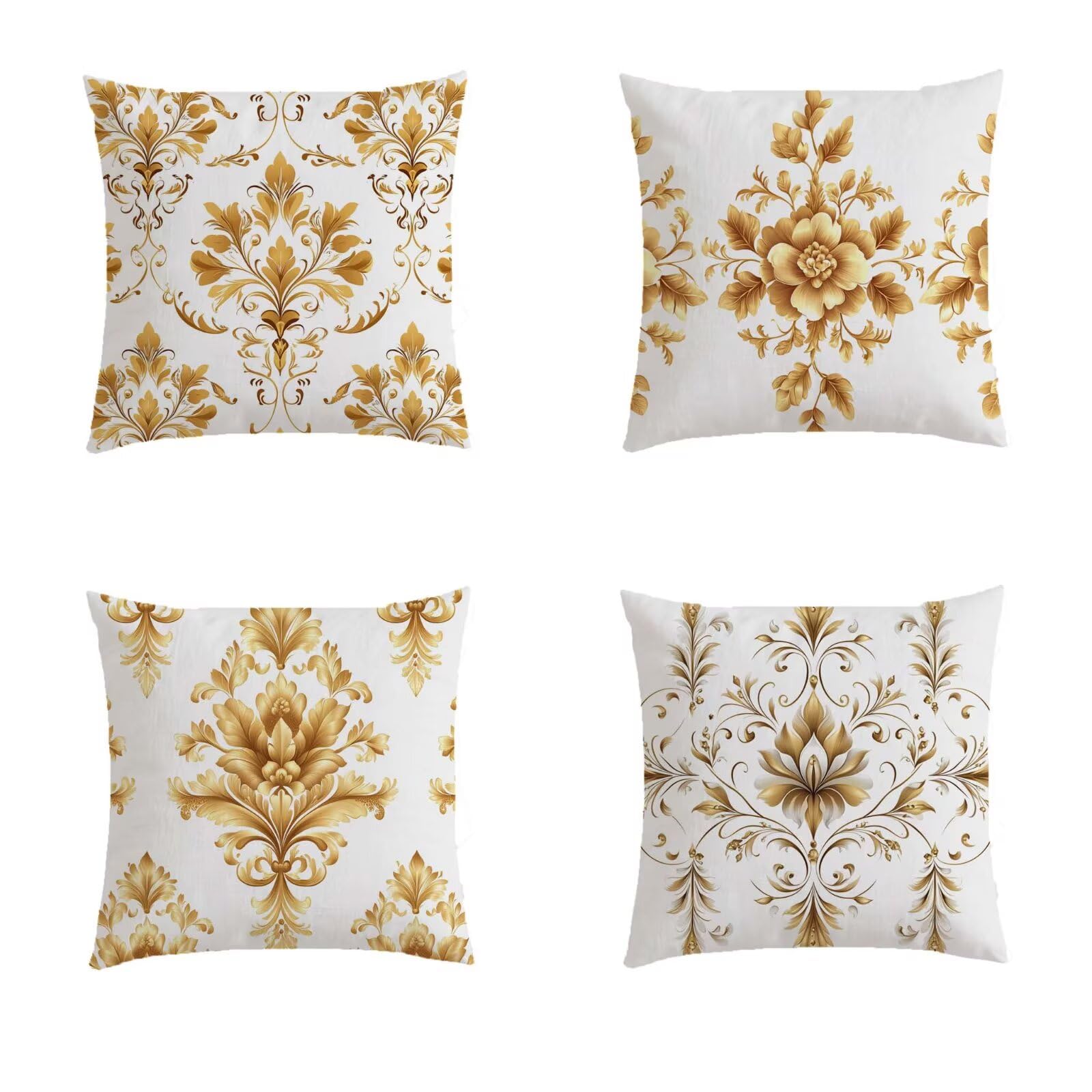 Housse coussin 60x60cm aspect lin double face pour canapé