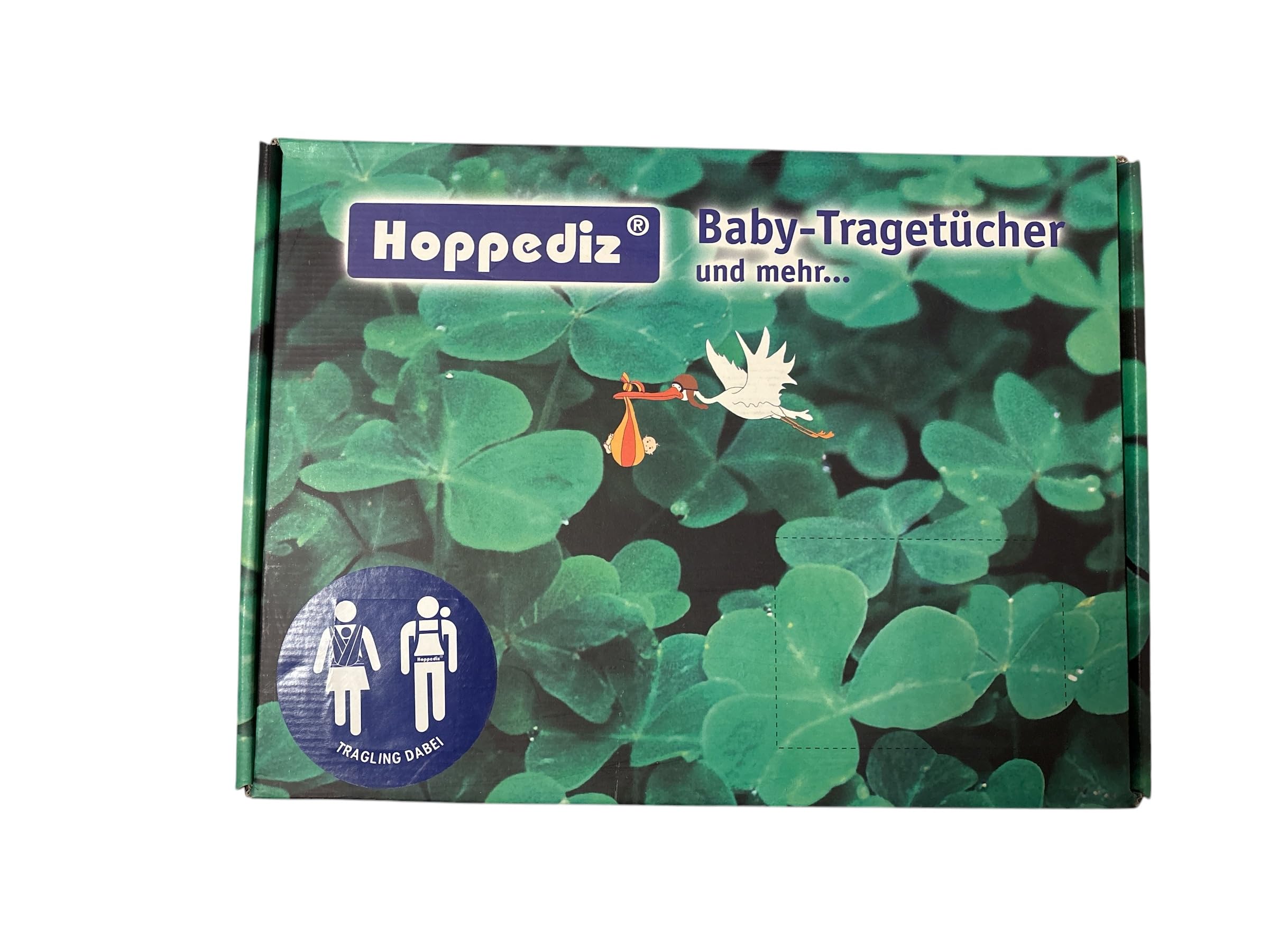 Hoppediz Jacquard Tragetuch Pune pink-orange (4,60m)