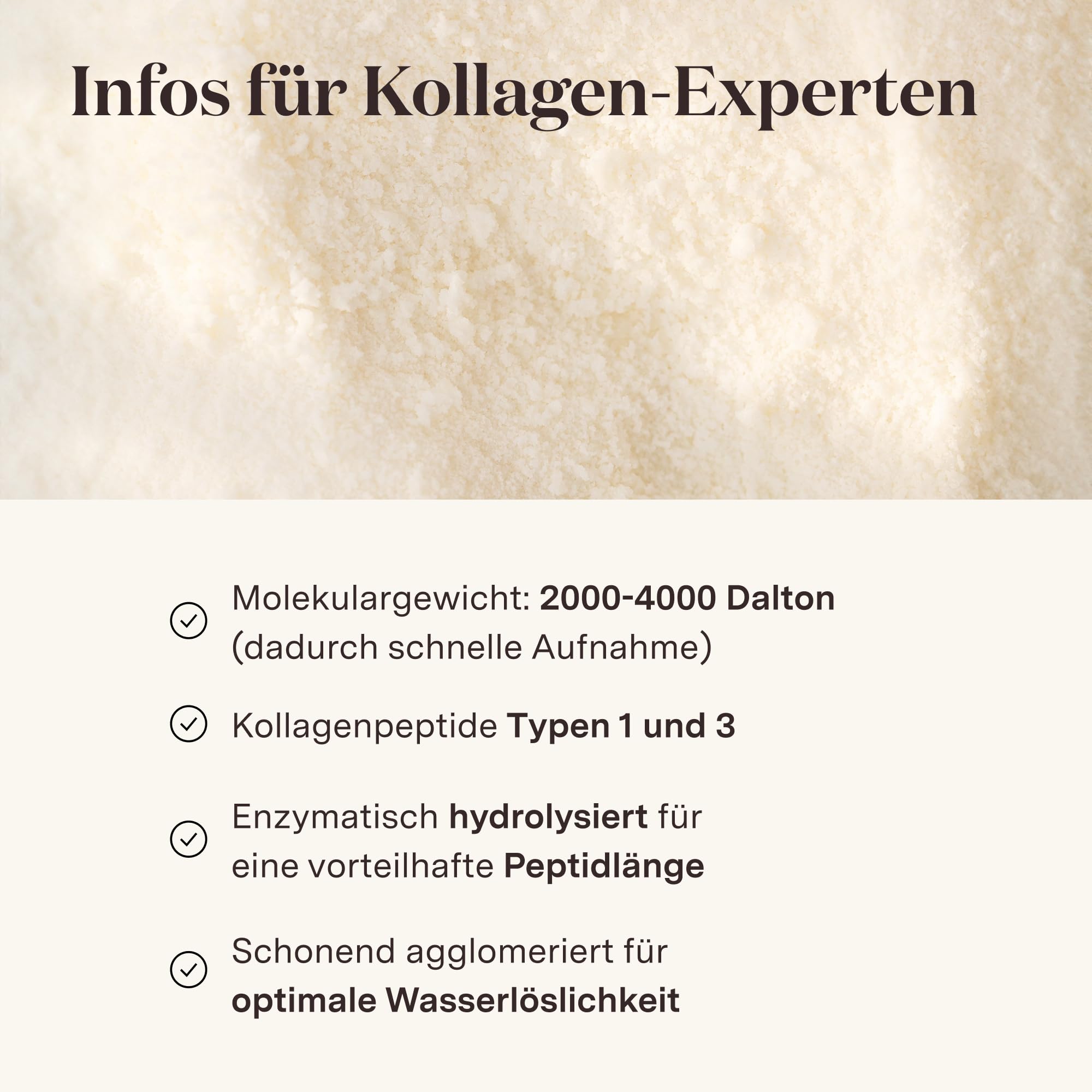 Glow25® Kollagen Pulver [450g] – Unser Original – Collagen Hydrolysat mit Vitamin C – Peptide Typ 1 und 3 – Gute Löslichkeit – Neutral
