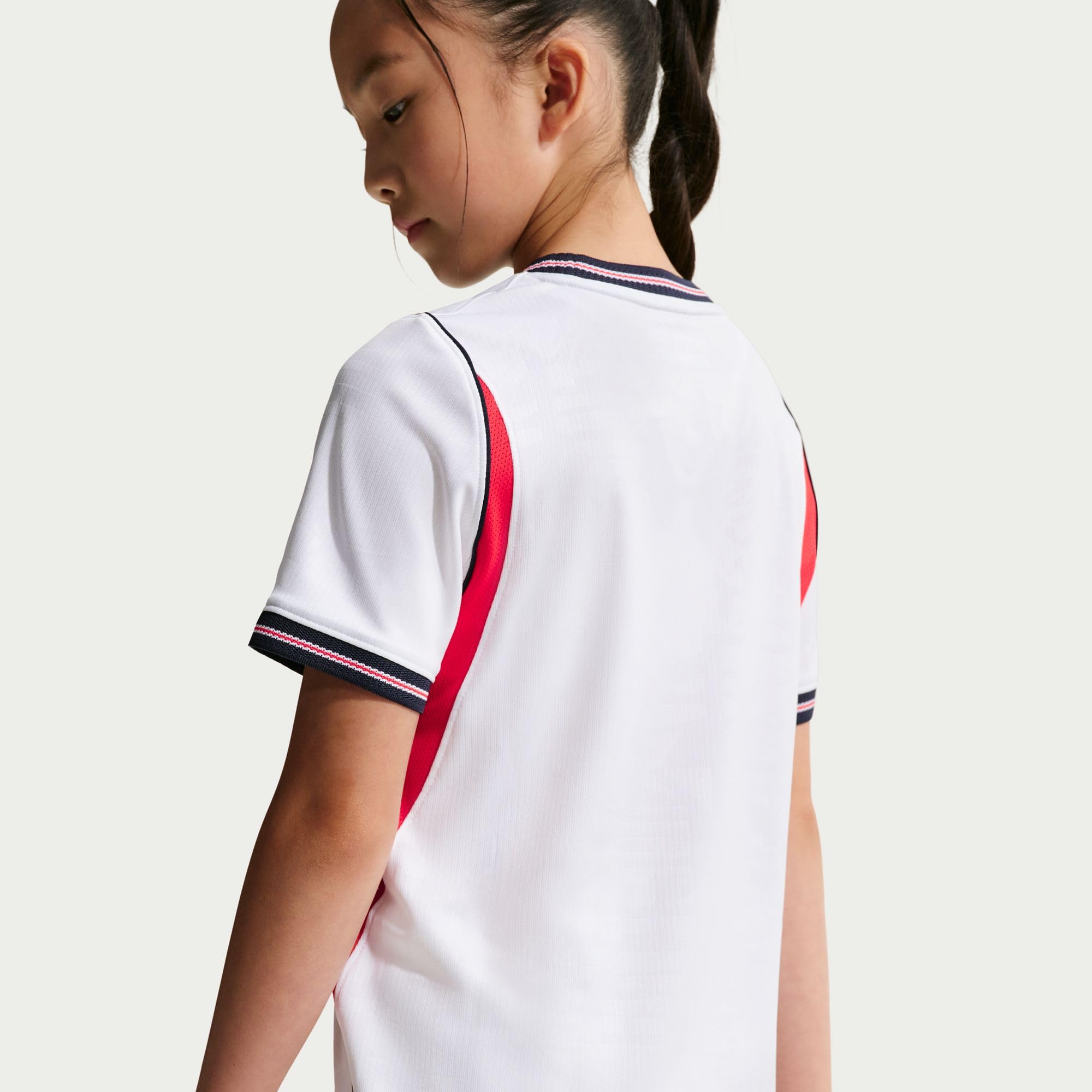 Nike England National Team Dri-Fit Stadium Home T-Shirt Unisex - Bambini e Ragazzi (Pacco da 1)